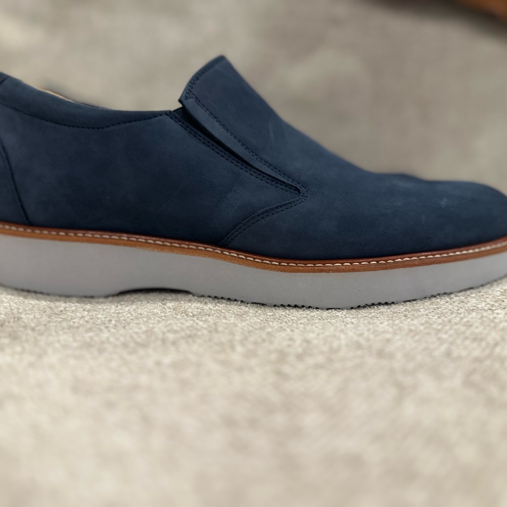 Men's Samuel Hubbard Navy Slip-On Shoes